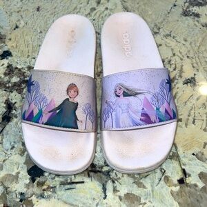 Adidas x Disney frozen slides size 3